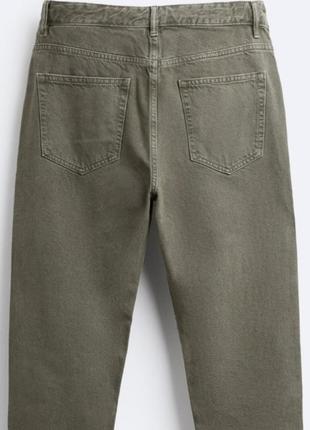 Нові чоловічі джинси zara 46 (36) slim jeans haki4 фото