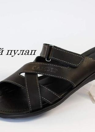 Шкіряні босоніжки чоловічі сандалі шльопанці р.40, 45