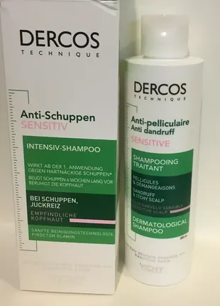 Vichy dercos anti-dandruff treatment shampoo шампунь против перхоти, распив.