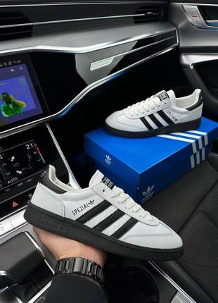 Чоловічі кросівки adidas spezial white leather black