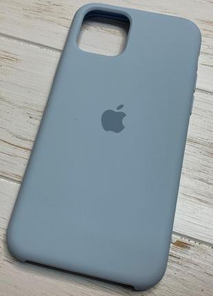 Силіконовий чохол silicone case для iphone 11 pro блакитний sky blue 43 (бампер)