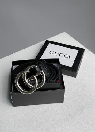 Пояс ремень в стиле gucci текстильный мужской3 фото