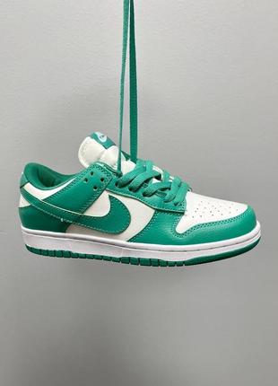 Найк данк полов nike sb dunk low 'green'7 фото