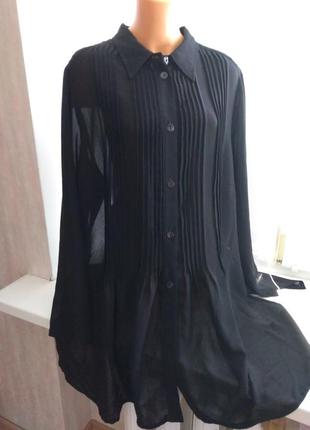 Блуза шифоновая, с длинным рукавом, almia, замеры!!!1 фото