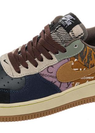 Кроссовки nike air force 1 low travis scott cactus jack6 фото