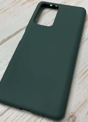 Силиконовый чехол soft silicone case full для poco m5s темно-зеленый (бампер)