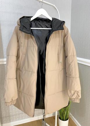 Пуховик куртка пальто с капюшоном3 фото