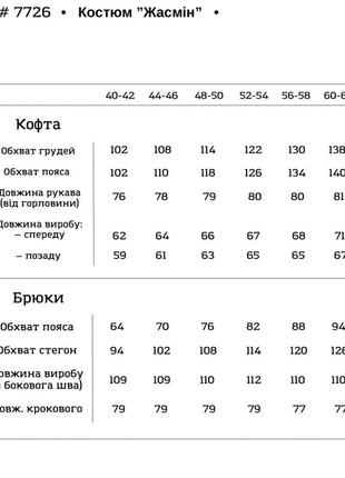 Теплый трикотажный брючный костюм-двойка р.40-627 фото