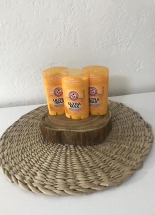 Arm &amp; hammer, ultramax, твердый дезодорант-антиперспирант для мужчин, со свежим ароматом, 28 г