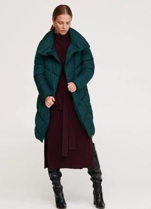 Теплое стеганое пальто куртка2 фото