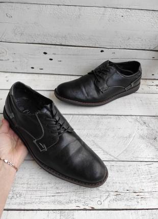 Кожаные классические мужские туфли city line 42p1 фото