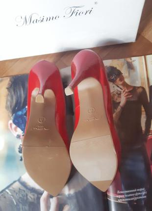 Красные лакрованные туфли лодочки new look 378 фото