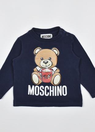 Moschino 6-9 месяцев футболка лонгслив // кофта свитшот хлопок