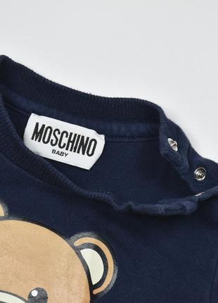 Moschino 6-9 месяцев футболка лонгслив // кофта свитшот хлопок3 фото