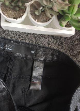 Классные стильные чёрные джегинсы штаны от next питон3 фото