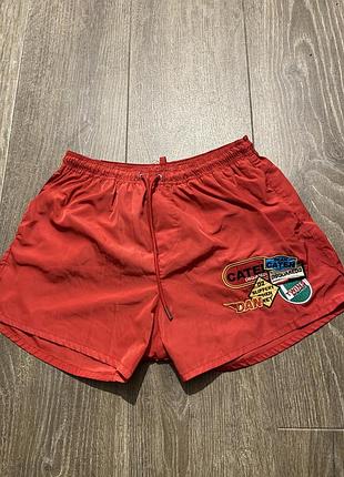 Шорти для плавання dsquared2 boys icon swimshorts red
