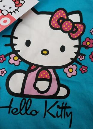 Футболка на дівчинку кітті, хеллоу киті, hello kitty,3-4 ха6 фото