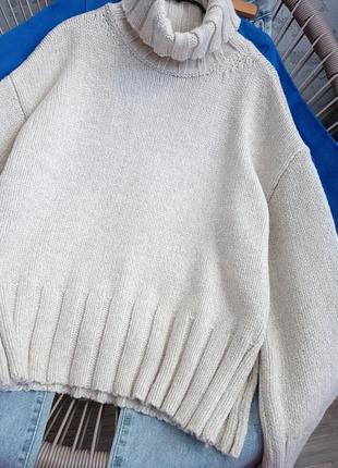 Вязаный свитер молочный премиум emma willis4 фото