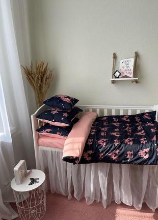 Дитячий комплект постільної білизни на ліжко 120*605 фото