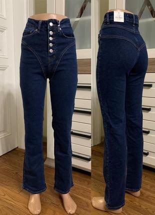 Женские джинсы с пуговицами прямые джинсы трусы4 фото