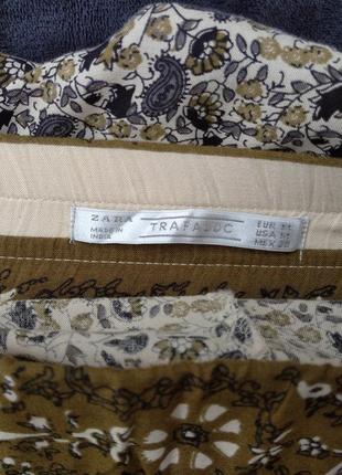 Літні натуральні вільні жіночі штани, квітковий принт штани zara9 фото