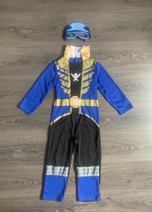 Карнавальный костюм синий рейнджер 5-6 лет