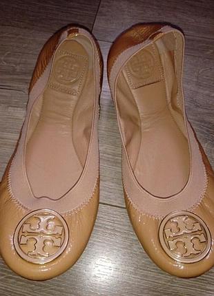 Балетки шкіра лакована tory burch оригінали розмір 6.5-23см