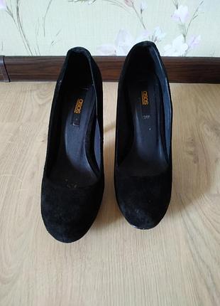 Женские замшевые классические лодочки туфли asos2 фото