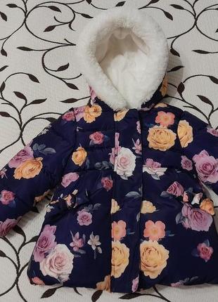 Куртка зимова на дівчинку 1-1,5 року, фірми george