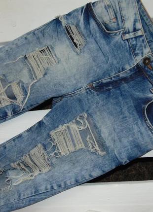 Круті рвані джинси fitt originals(турція) 38р.4 фото