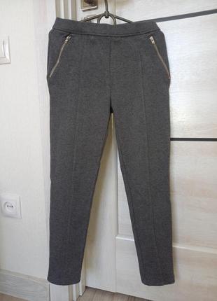 Модные фирменные брюки брюки брюки школьные серые gap геп для девочки 10-11 лет рост 1374 фото