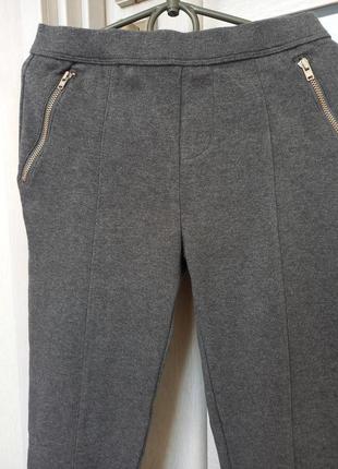 Модные фирменные брюки брюки брюки школьные серые gap геп для девочки 10-11 лет рост 1377 фото