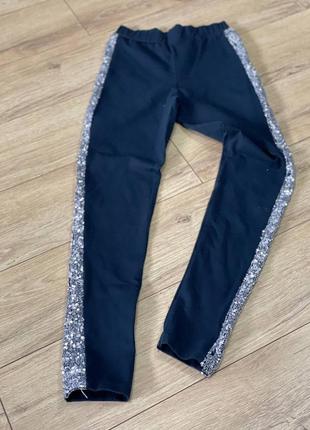 Штаны полоса из паеток 152 размер 3001