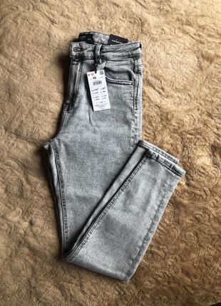 Джинси скіні джинсы скини виварені сірі виварка1 фото