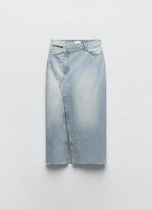 Стильна джинсова спідниця zara