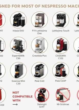 3 шт. багаторазова капсула icafilas з нержавіючої сталі для кавоварки nespresso неспрессо6 фото