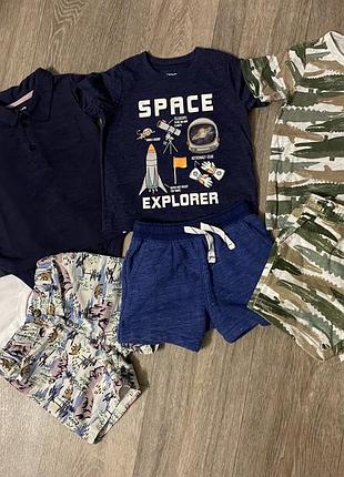 Набор вещей / костюм / шорты / боди / футболки 12-18 месяцев
