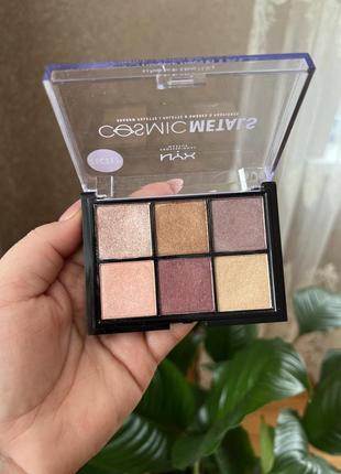 Палетка теней nyx professional makeup cosmic metals shadow palette