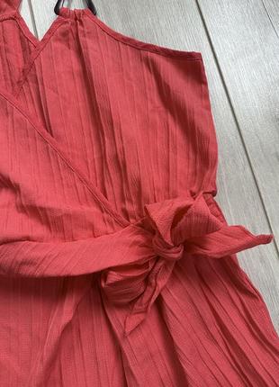 Плаття з імітованим заходом і вузлом збоку shein7 фото