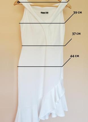 Нове біле плаття міді на вихід розмір l, xl2 фото