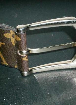 Louis vuitton monogram gold buckle belt женский2 фото