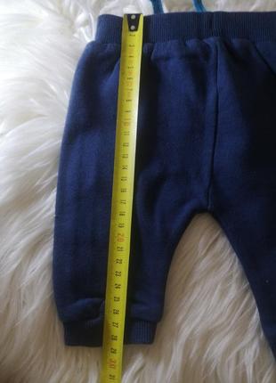 Теплые спортивные штаны на 0-3 месяца штанишки7 фото