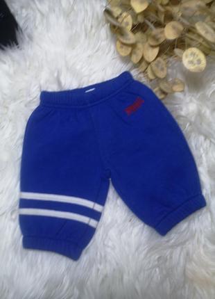 Теплые спортивные штаны на 0-3 месяца штанишки