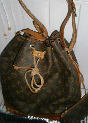 Recreate monogram canvas large noe sholder bag + wallet2 фото