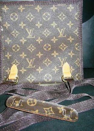 Hand made monogram canvas mеssenger bag3 фото