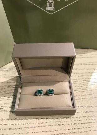 Брендові сережки ван кліф, срібло