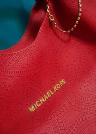 Сумка michael kors красная кожзам качественный9 фото