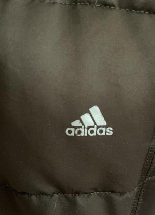 Женская пуховая удлиненная куртка adidas6 фото