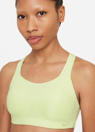 Жіночий спортивний топ nike women's sz l lime ice alpha high support padded sports bra