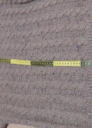 Шерстяной свитер с ярким вплетением 46-48 р.6 фото